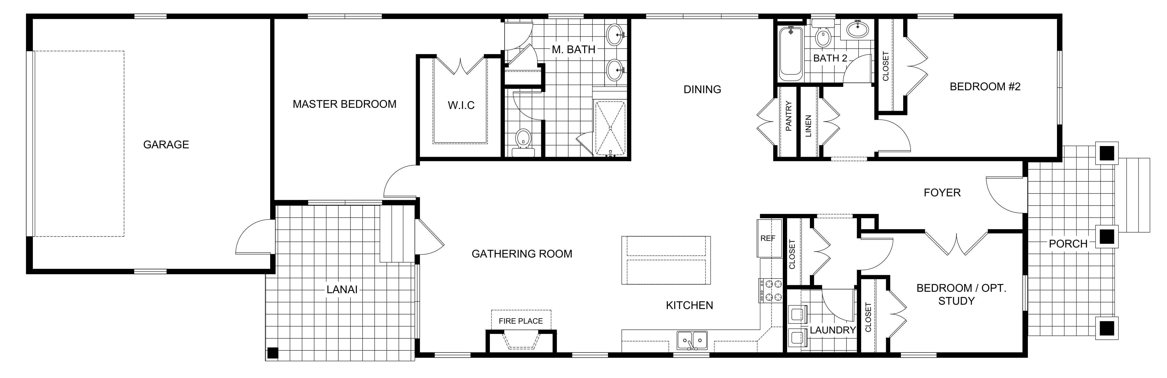 2D Floor Plan Design / Rendering Samples / Examples
