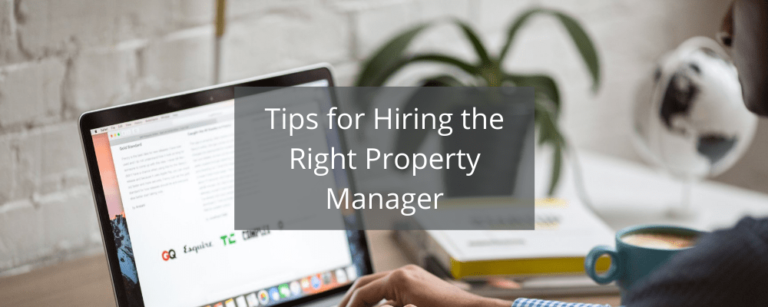 Tips for Hiring the Right Property Manager