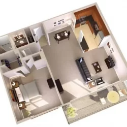 1-Bedroom-Penthouse-Floor-Plans