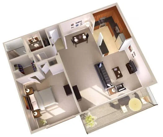 1-Bedroom-Penthouse-Floor-Plans