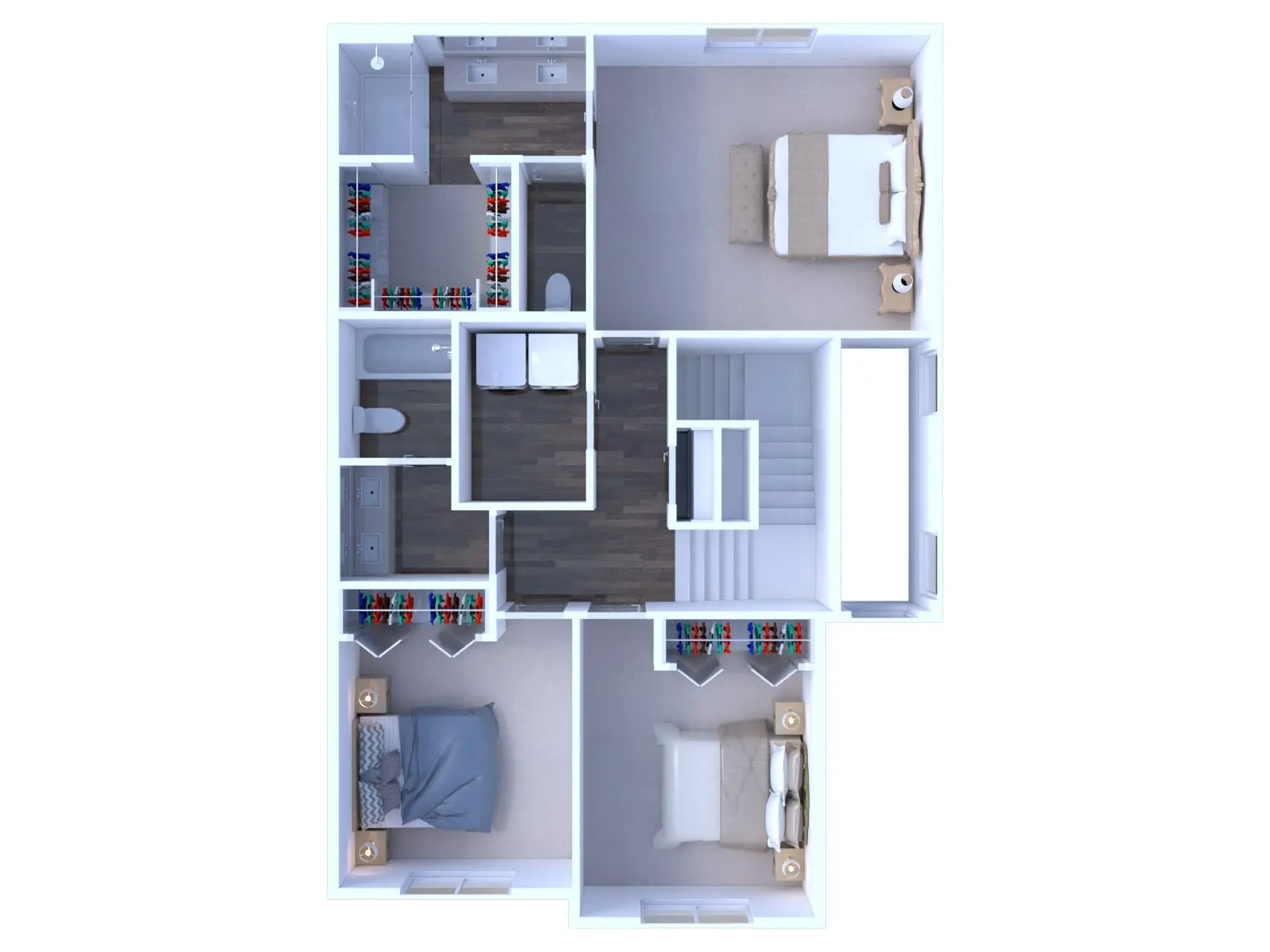 Three-Bedroom-3D-House-Floor-Plan