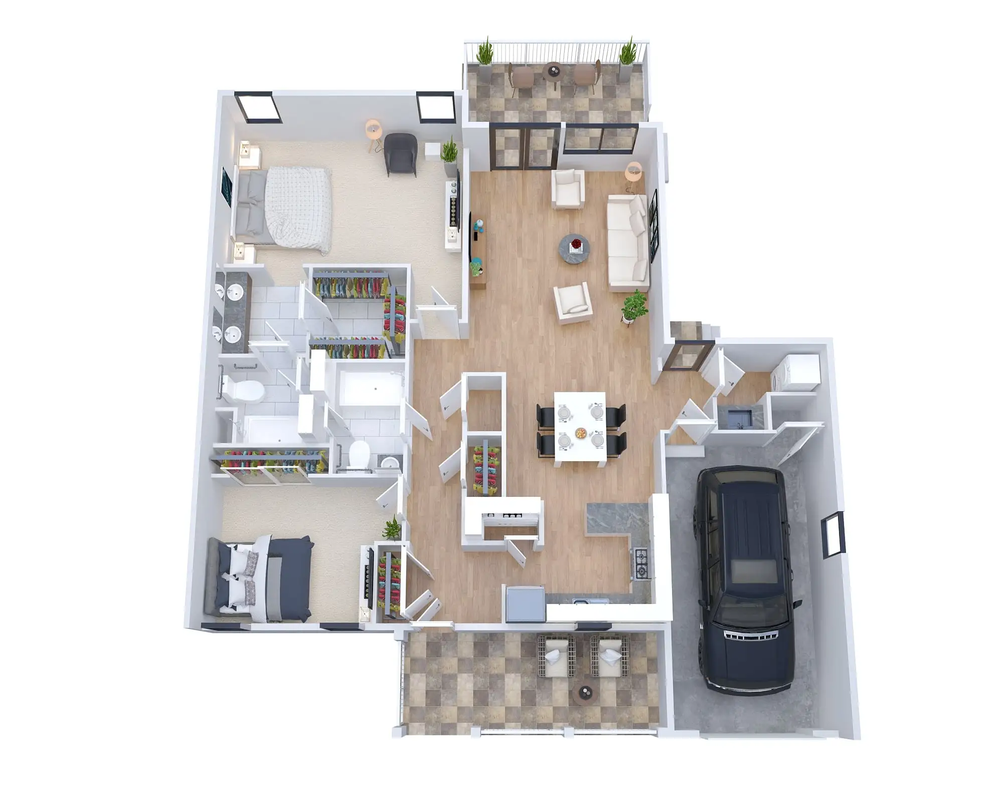Two-Bedroom-3D-Floor-Plans-for-house