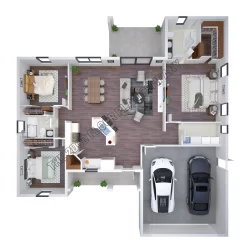 Three-Bedroom-3D-Floor-Plan-Design