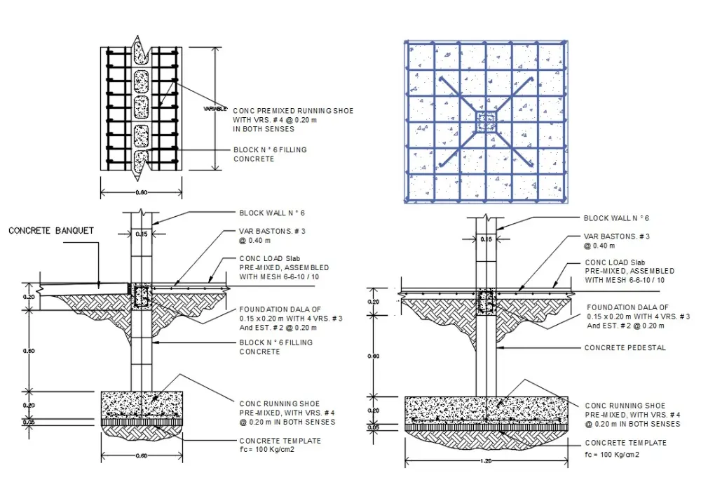 Foundation Plan Drawing How To Draw Steps AutoCAD Raft Strip Foundation Plan Drawing How To Draw Steps AutoCAD Raft Strip