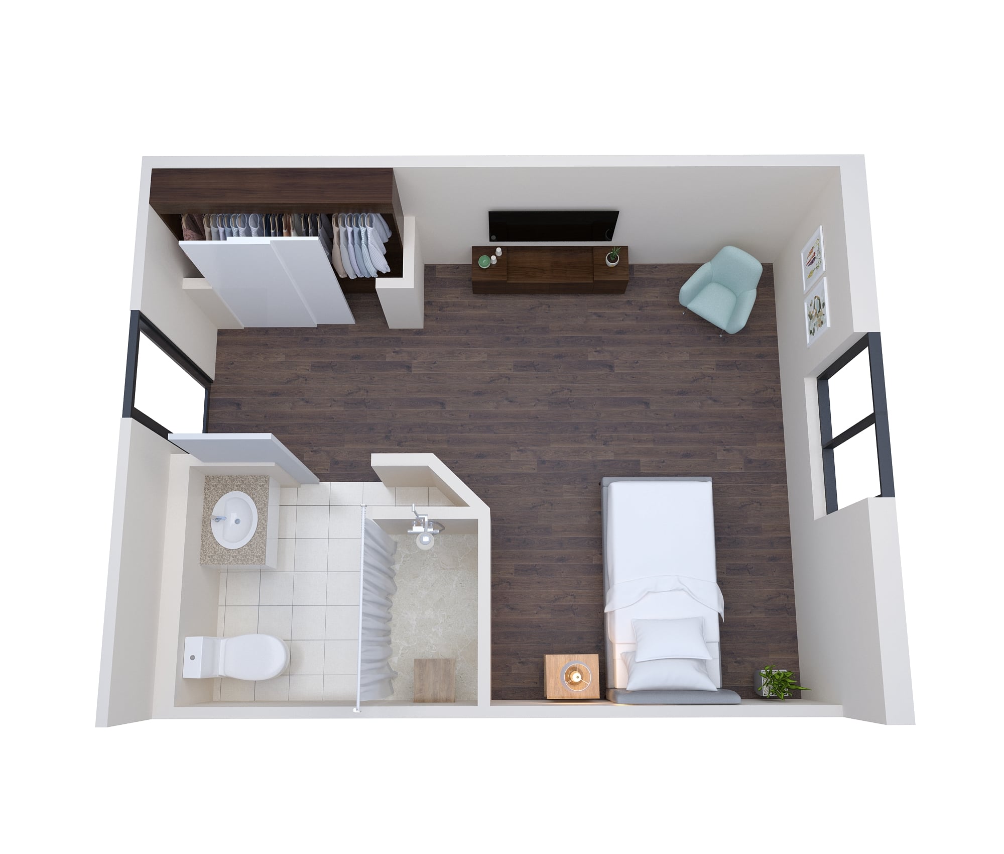 3d-floor-plan-design-rendering-studio-apartment-denver-colorado