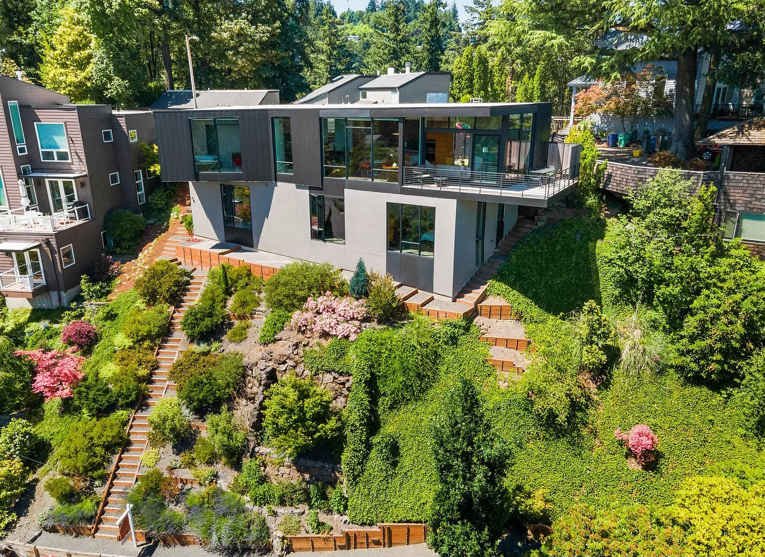 Modern-contemporary-home-Portland-Oregon-3D-Exterior-Rendering