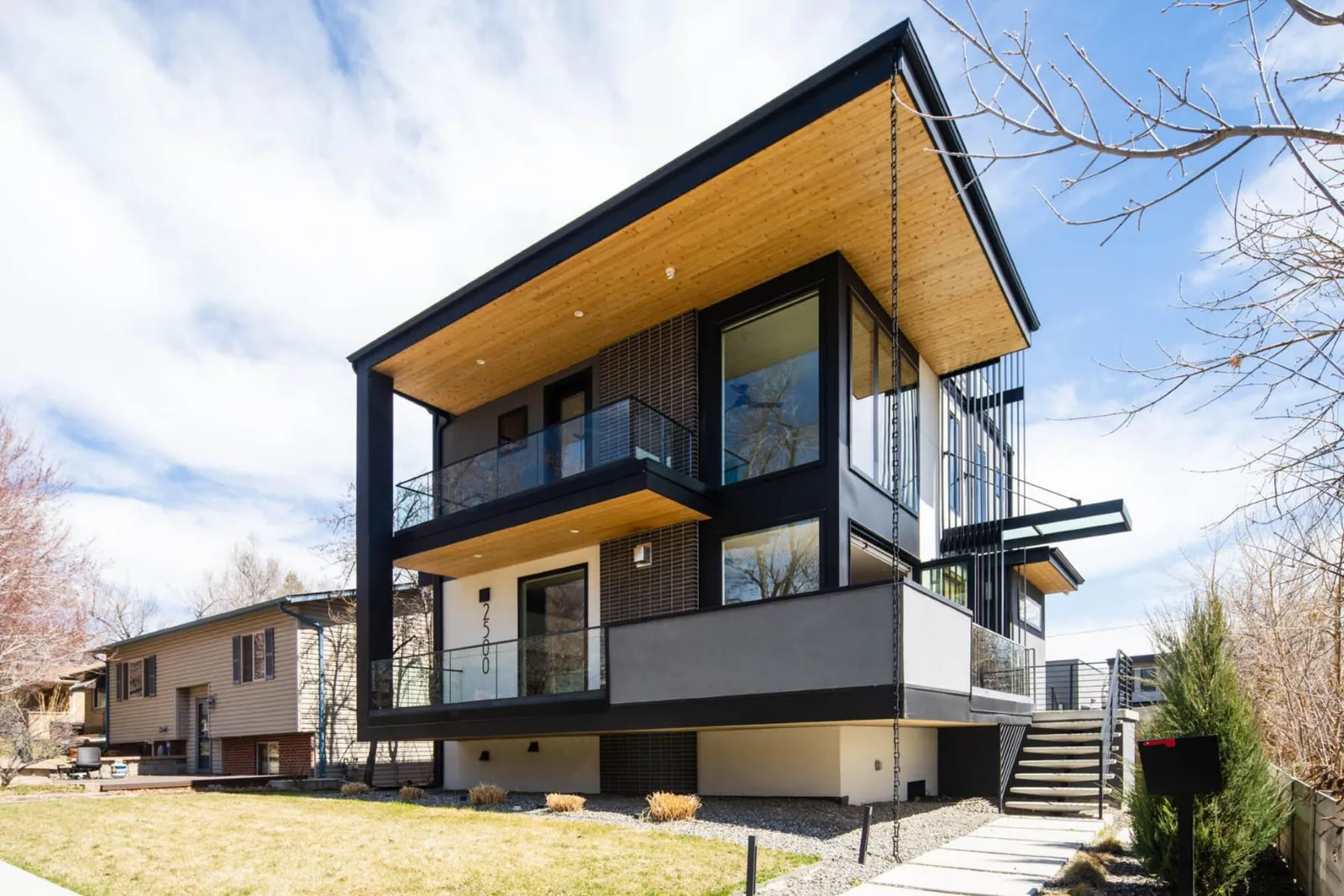 Mountain-Modern-home-Denver-Colorado-3D-Exterior-Rendering
