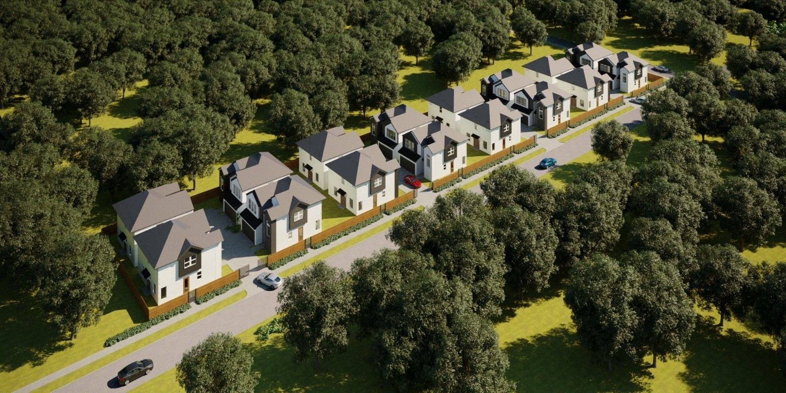 3D-exterior-site-map-aerial-rendering-multi-homes-houston-texas
