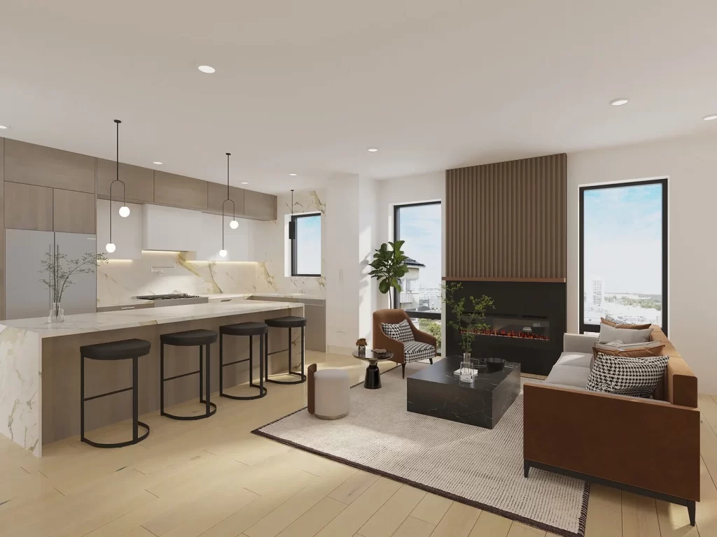 3d-interior-kitchen-living-design-rendering-new-construction-condos-aurora-illinois