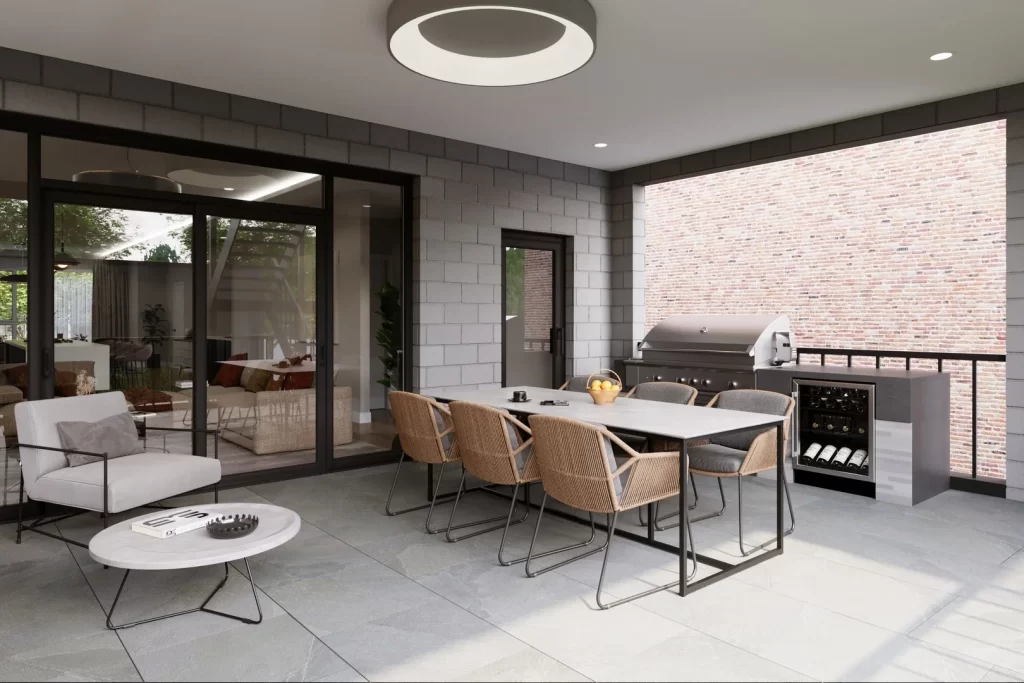 3d-interior-outdoor-kitchen-design-rendering-4-bed-duplex-condo-joliet-illinois